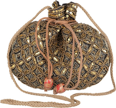 

Fashiondrobe Pouch Potli(Black)