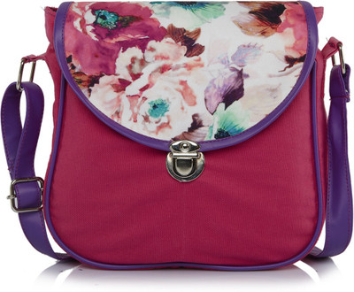 

Haqeeba Women Casual Multicolor Canvas Sling Bag
