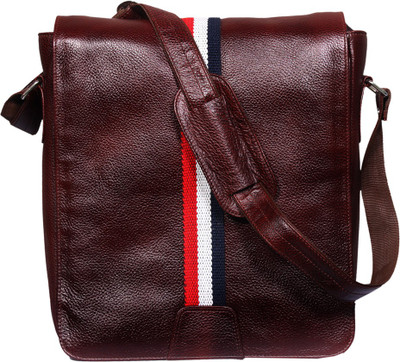 

Leather World Messenger Bag(Brown)
