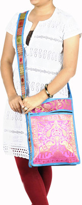 

Lal Haveli Sling Bag(Blue)
