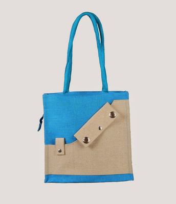 

Jute Tree Shoulder Bag(Blue, Beige), Beige;blue
