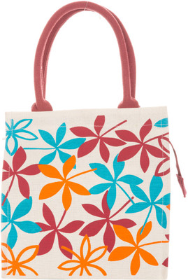 

Jute Cottage Hand-held Bag(Red)