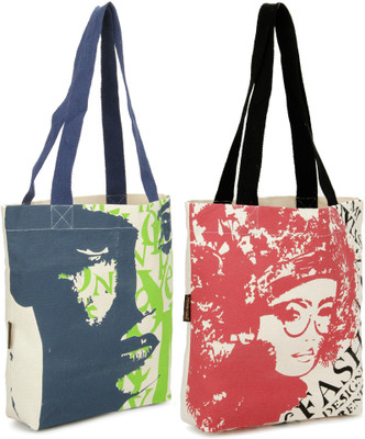 

Kanvas Katha Tote(Multicolor)