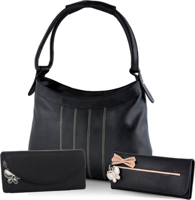 

Butterflies Hand-held Bag(Black)
