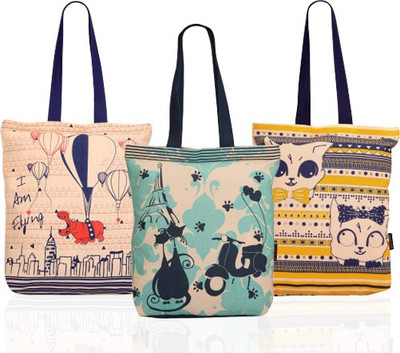 

Kanvas Katha Tote(Multicolor)