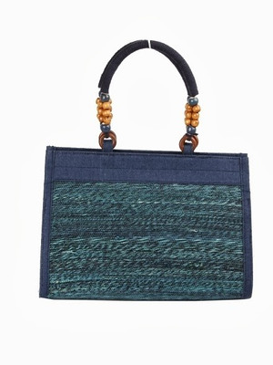 

Jute Tree Hand-held Bag(Blue)