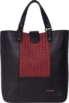 

Justanned Hand-held Bag(Black, Red)