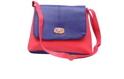 

Oddish Messenger Bag(Pink, Blue), Blue;pink