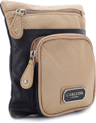 

Carlton London Hand-held Bag(Black, Beige), Beige;black