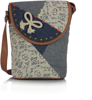 

Shaun Design Messenger Bag(Blue)