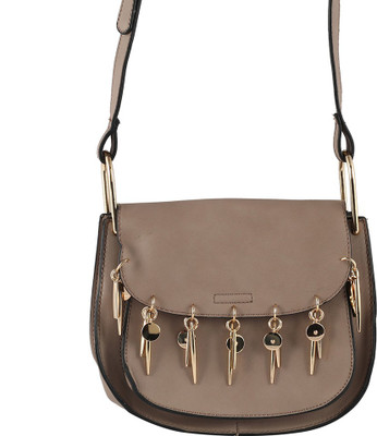 

The Blue Pink Hand-held Bag(Brown)