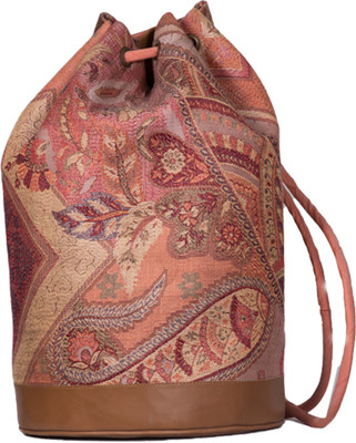 

Jaipur Textiles Hub Pouch Potli(Orange)