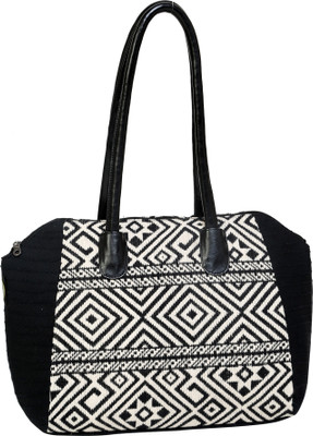 

Anekaant Hand-held Bag(Black, White)