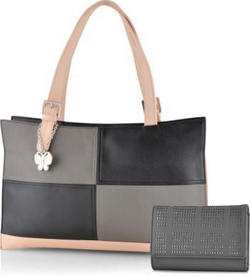 

Butterflies Hand-held Bag(Black, Grey, Beige), Beige;black;grey