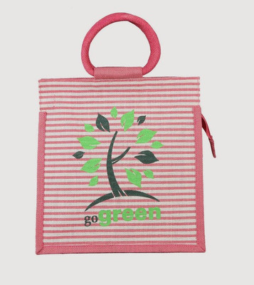 Jute Tree Hand-held Bag(Pink)