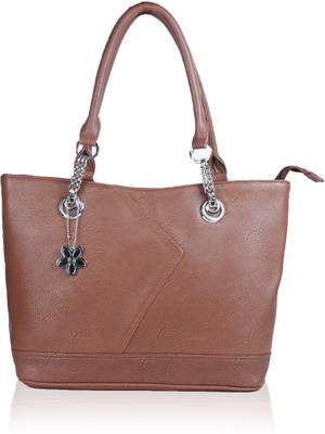 

White Flower Shoulder Bag(Brown)