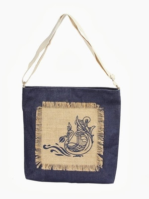 

Jute Tree Tote(Blue)