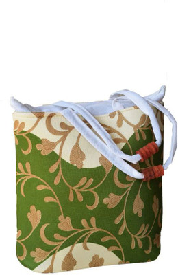 

Tara Lifestyle Tote(Green, White)