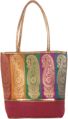 

Jute Cottage Shoulder Bag(Red)