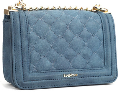 

BeBe Women Evening/Party Blue Genuine Leather Sling Bag