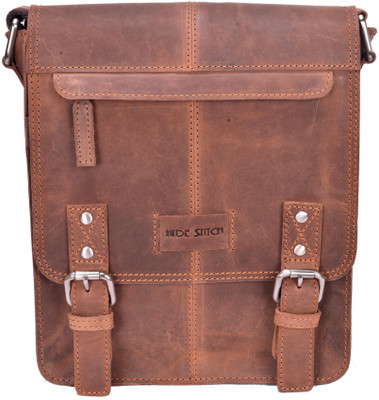 

Hidestitch Messenger Bag(Brown)