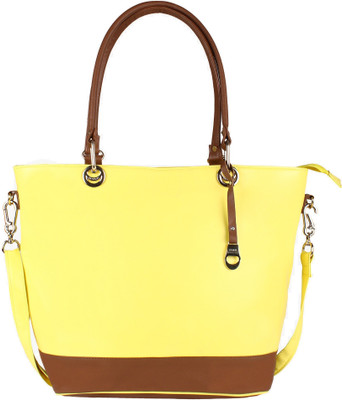 

Pink Rose Shoulder Bag(Yellow, Brown), Brown;yellow