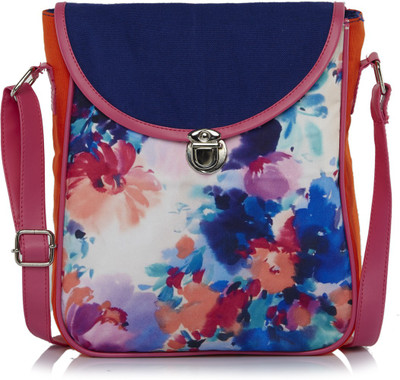 

Haqeeba Women Casual Multicolor Canvas Sling Bag