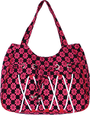 

Samsara Hand-held Bag(Pink, Black), Black;pink