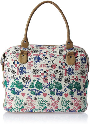 

Kanvas Katha Hand-held Bag(Beige, Blue, Red)