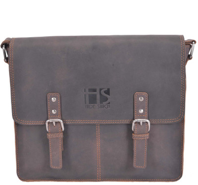 

Hidestitch Messenger Bag(Brown)
