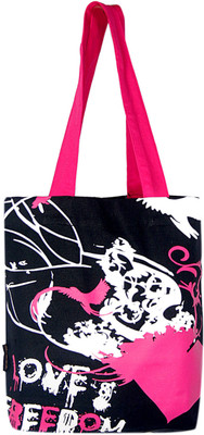 

Kanvas Katha Tote(Black)