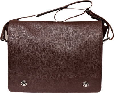 

Leather World Messenger Bag(Brown)