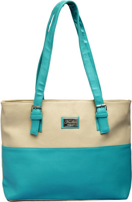 

Credulous Shoulder Bag(Blue, Beige), Beige;blue