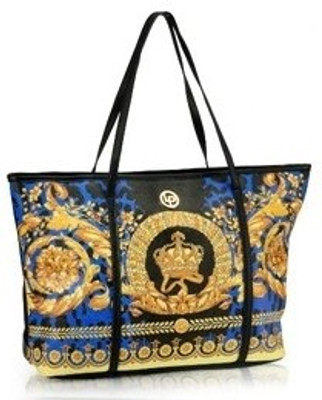 

Lino Perros Hand-held Bag(Gold, Blue), Blue;gold