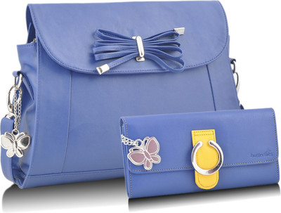 Butterflies Hand-held Bag(Blue, Yellow)