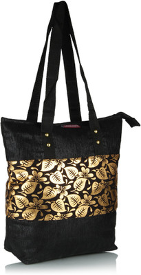 

Home Heart Tote(Gold, Black), Black;gold