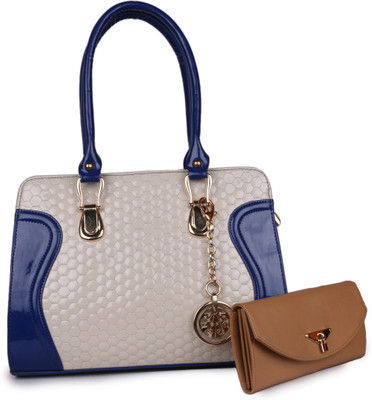 Arfafashions Shoulder Bag(Beige, Blue)