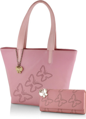 

Butterflies Hand-held Bag(Pink)
