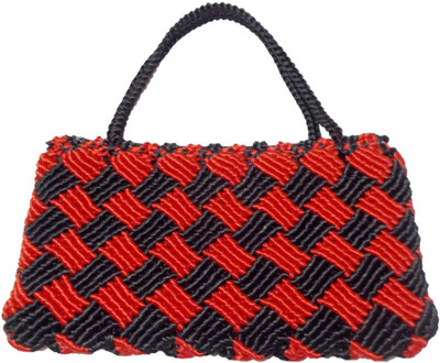 

Rosy Hand-held Bag(Black, Red)