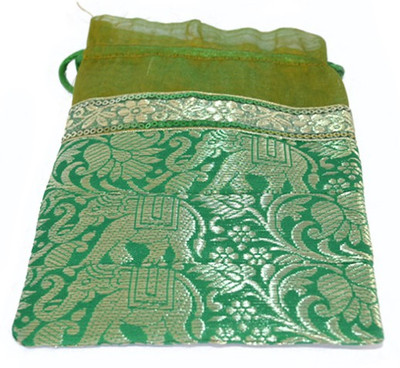 

Kriti Creations Pouch Potli(Green)