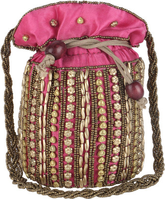 

Fashiondrobe Pouch Potli(Pink)