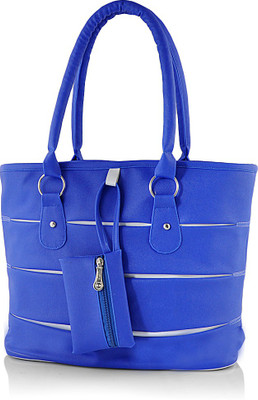 Rosemary Hand-held Bag(Blue, White)
