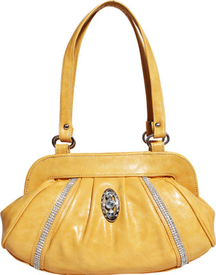 Veins Hand-held Bag(Yellow)