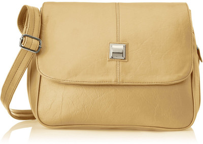

Fostelo Women Casual Beige PU Sling Bag