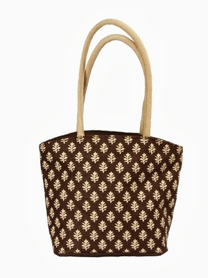 

Jute Tree Hand-held Bag(Brown)