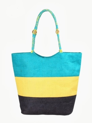 

Jute Tree Hand-held Bag(Yellow, Black, Blue), Black;blue;yellow