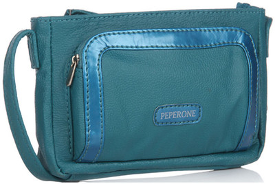 

Peperone Women Casual Green PU Sling Bag
