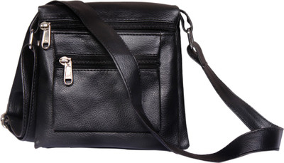 Leather World Pouch Potli(Black)