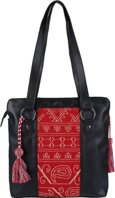 

Anekaant Hand-held Bag(Black, Red)