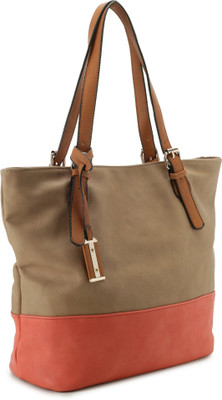 

Carlton London Hand-held Bag(Red, Beige), Beige;red